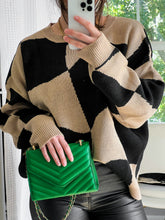 Load image into Gallery viewer, Patterned Oversized Pullover Sweater
