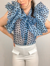 Load image into Gallery viewer, Polka Dot Puff Sleeve Top

