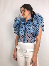 Load image into Gallery viewer, Polka Dot Puff Sleeve Top
